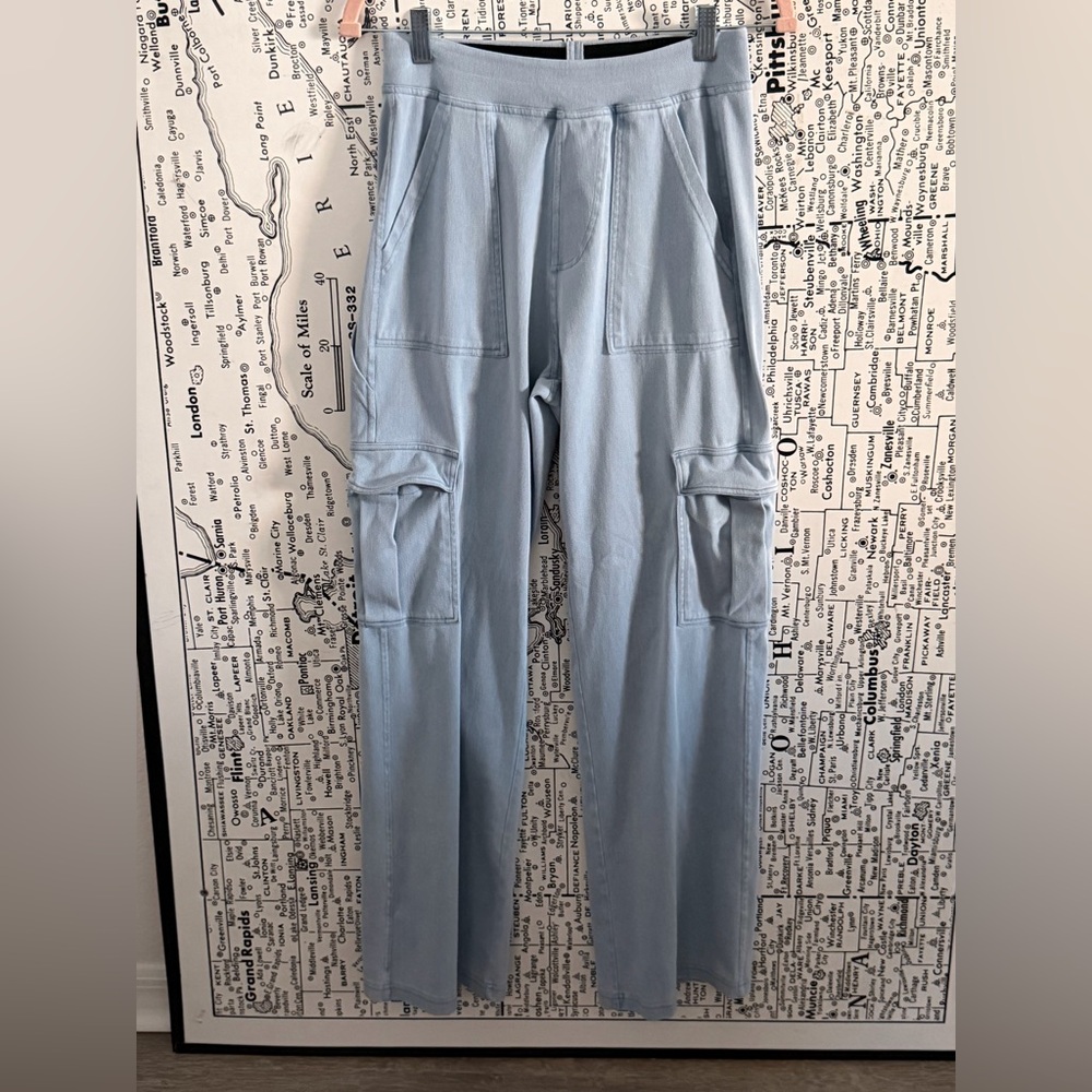 HALARA Light Blue Wide Leg Pants - Picture 4 of 4